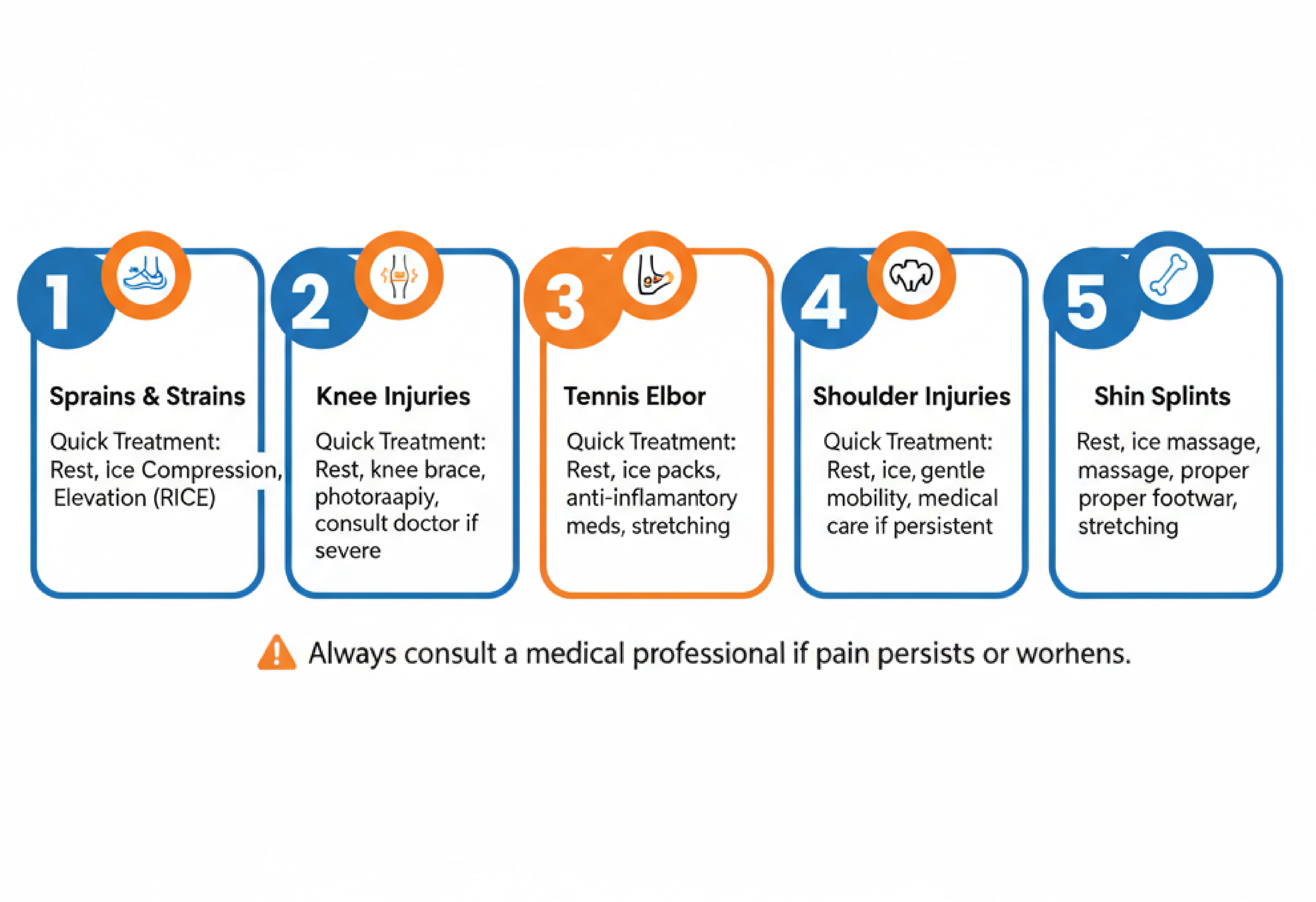 5 Most Common Sports Injuries and Their Quick Treatments